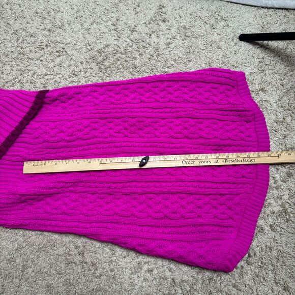 Dog Sweater Size XXL Pink Cable Knit Cowl Neck Stretch Pet Dog - Picture 6 of 9